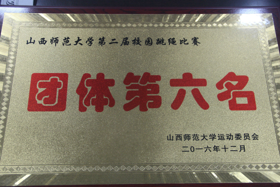 公司获得第六名